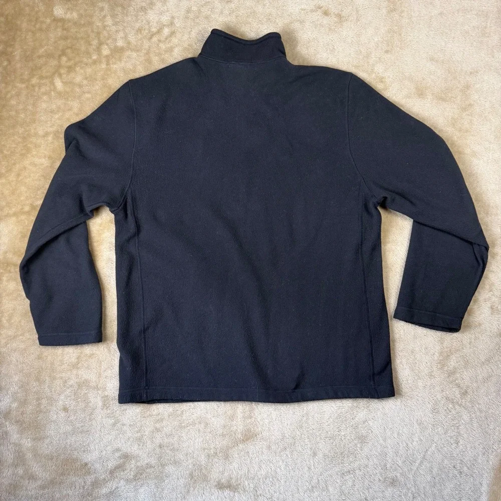 The North Face Mens Black Fleece 1/4 Zip Pullover Mock Neck Sweater Large 2424